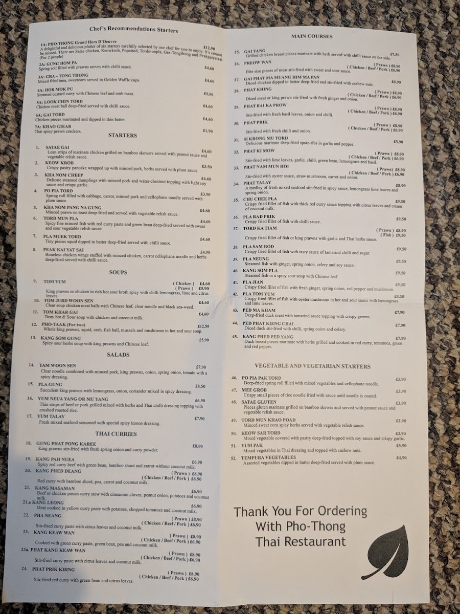 Menu Photong Thai Restaurant-2
